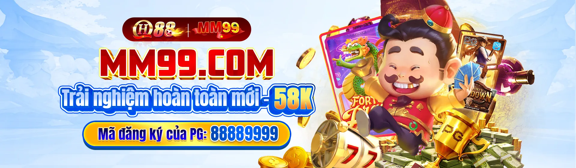 Hình ảnh trang chủ pg1 đăng nhập với môi trường chơi game trực tuyến sôi động